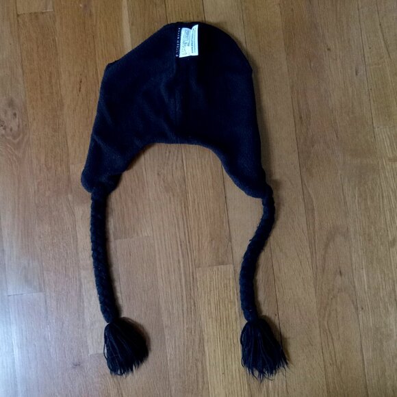 🔥Angry Birds Fleece Lined Hat with Braids and Yellow Pom - Picture 4 of 6